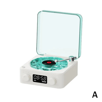 Waves Retro Bluetooth Vinyl Player & White Noise Speaker with RGB Lights - Perfect Sleep Aid!